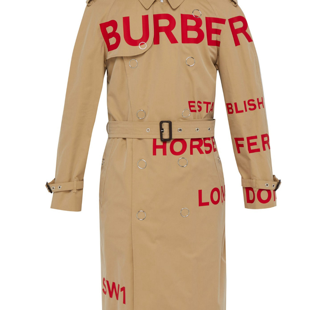 Burberry Horseferry Print Cotton Gabardine Trench